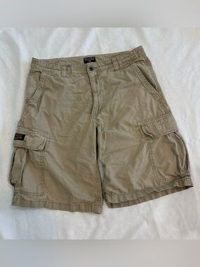Vintage Ralph Lauren Polo Jeans Company Khaki Cargo Shorts 36  Military Cotton